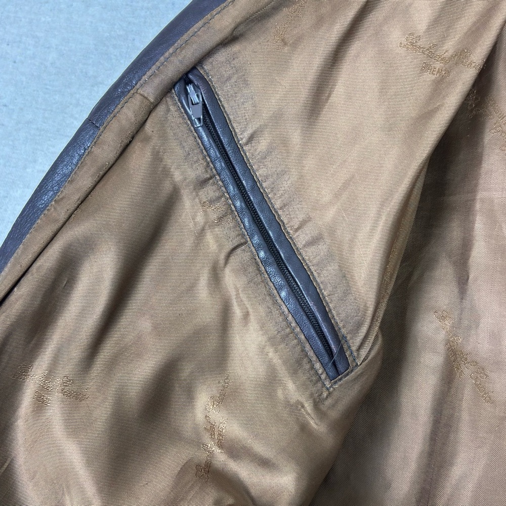 Vintage Scuola del Cuoio Firenze Italy Dark Academia Soft Brown Leather Jacket - Picture 10 of 12